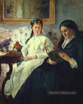  Impressionniste Art - La mère et la sœur de l’artiste Les conférences impressionnistes Berthe Morisot